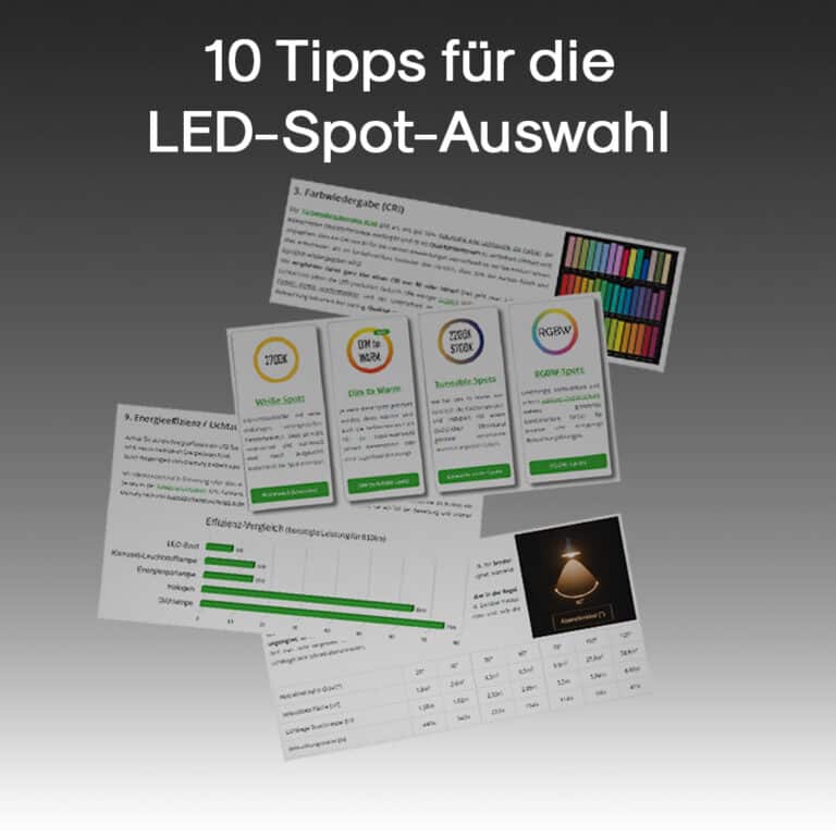 10 Tipps für die LED-Spot-Auswahl